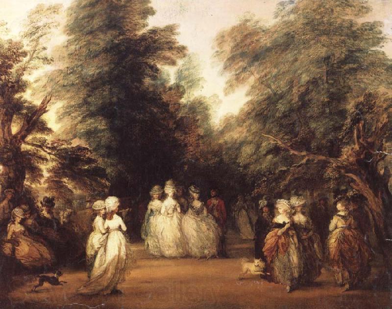 Thomas Gainsborough The Mall in St.James-s Park Norge oil painting art